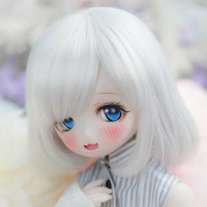 【えびふりゃーい！】DDH-01 セミホワイト肌　カスタムヘッド＋アイ 【※レジン盛り】MDD ドール