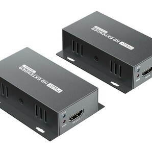 PWAY HDMIエクステンダー50Mロスレス伝送 Cat5e/6/7対応 HD1080Pサポート3D/EDID/One電源HDMI Lanエクステンダー変換 PC/PS4/PS5対応 A51