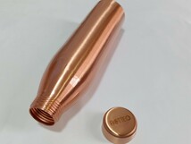 銅製水筒ウォーターボトル高耐久漏れ防止アーユルベーダインド製 (950ml) A14_画像10