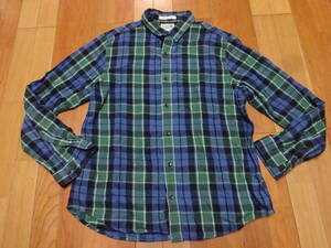 ■Z-471 ■L.L.Bean　長袖チェックシャツ　サイズXL
