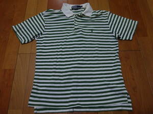 ■あ-159 ■Polo by Ralph Lauren　半袖ポロシャツ　ボーダー　サイズ90