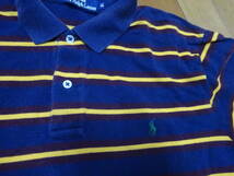 ■あ-160 ■Polo by Ralph Lauren　半袖ポロシャツ　ボーダー　サイズＬＬ_画像3