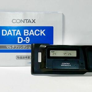 CONTAX DATA BACK D-9 Aria コンタックス データバック アリア用 SS F値 撮影モード 日付等 撮影情報 写し込み機能付 動作品 単体 稀少の画像1