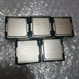 出品中Intel　Core i5 4590　CPU　BIOS起動確認済　【中古、ジャンク扱】5個セット