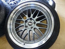 美品深リム段リム BBS LMタイプ メッシュ 5H-120 レクサスLS460 LS500 LS600h 新型 40系 アルファード ヴェルファイア BMW PCD120 高級希少_画像6