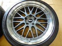 美品深リム段リム BBS LMタイプ メッシュ 5H-120 レクサスLS460 LS500 LS600h 新型 40系 アルファード ヴェルファイア BMW PCD120 高級希少_画像5