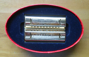 ホーナー社　HOHNER Double Puck Harmonica ハーモニカ　C調　G調　一体