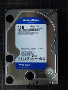 【中古(35)】HDD Western Digital WD40EZRZ 4TB 3.5インチ WD Blue 使用490時間