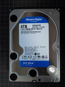 【中古(38)】HDD Western Digital WD40EZRZ 4TB 3.5インチ WD Blue 使用383時間