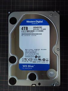 【中古(40)】HDD Western Digital WD40EZRZ 4TB 3.5インチ WD Blue 使用373時間