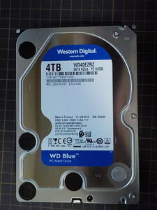 【中古(42)】HDD Western Digital WD40EZRZ 4TB 3.5インチ WD Blue 使用379時間