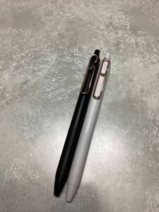 新品未使用 三菱鉛筆 限定 ユニボール ワン ローズゴールドクリップ白黒 0.5mm 2本セット 