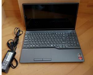 【展示品】富士通 FMV LIFEBOOK AH56/H2 FMVA56H2BK Ryzen 7 7730U/メモリ 16GB/SSD 512GB/BDXL/15.6型 光沢/win11/office 23年製