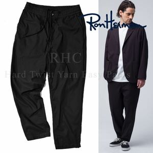 Ron Herman California Hard Twist Yarn Easy Pants ロンハーマン ハードツイスト ドロストイージーパンツ ワイドテーパード サイズM BLACK