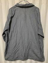 orSlow MILITARY PAJAMA SHIRT オアスロウ パジャマシャツ ライトグレー オーバーサイズジャケット カバーオール サイズ2 日本製_画像3