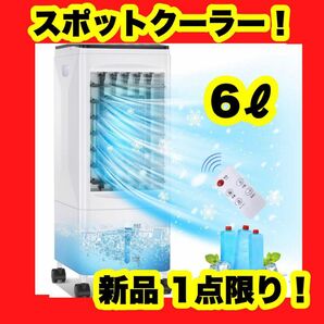 大容量 冷風機 冷風扇 1台４役 急速冷却 強力 スポットクーラー 6lタンク 扇風機 大容量クーラー 白 ホワイト 置き型