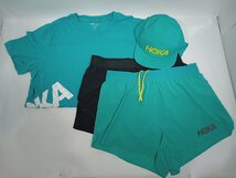 HOKA ONE ONE ホカオネオネ スポーツウエア 4点まとめ売り Tシャツ/ショートパンツ2点/パフォーマンスハット [7-1] No.1565_画像1