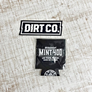 ミント400 クージー (缶ホルダー) & Dirt Co. ステッカー デカール 2点セット MINT400 アメリカンデザートレース オフロードレース #1