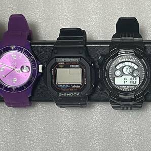 腕時計 スポーツウォッチx5 ジャンク まとめ Ice Watch アイスウォッチ CASIO カシオ Gショック Shock Wave ソーラー 検) SEIKO ORIENTの画像3