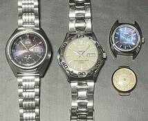 腕時計 自動巻き4本セット ジャンクまとめ ORIENT SEIKO セイコー オリエント 5sports アンティーク ヴィンテージ 機械式 メンズレディース_画像1
