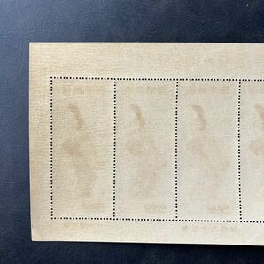 【未使用保管品】見返り美人（菱川師宣） 5 枚シート 日本切手 1948年 切手趣味の週間 記念希少!!★22の画像5