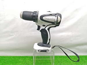 中古品 makita マキタ 14.4V 充電式 ドライバドリル 白 DF440DZ