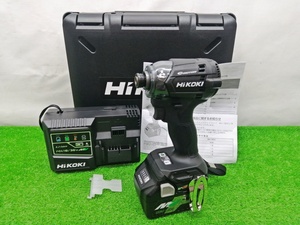 未使用品 HiKOKI 日立工機 18V コードレス インパクトドライバ マルチボルトバッテリ×1付 ストロングブラック WH18DC(XCB)