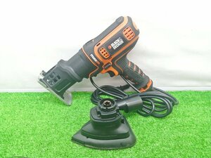 【長期在庫値下げ】中古品 BLACK&DECKER ブラックアンドデッカー コード式 マルチツール ヘッド×2付 EAC800