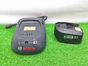 中古品 BOSCH ボッシュ 14.4V-21.6V用 充電器 + 18V 1.5Ah リチウムイオンバッテリ セット