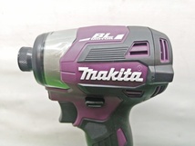 未使用品 makita マキタ 18V 充電式 インパクトドライバ 6.0Ahバッテリ×2付 パープル TD173DGXAP ③_画像5