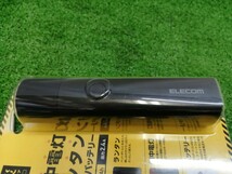 【大幅値下げ】未開封 未使用品 ELECOM エレコム 防災LED付 3350ｍAh モバイルバッテリ 懐中電灯型 ブラック DE-M20L-3350BK ①_画像3