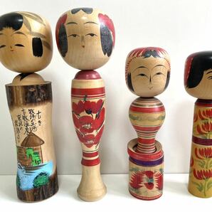 こけし 伝統工芸 民芸品 大量 まとめ セット 二代目吉弥 とみを 色 日 日本 置物 人形の画像2