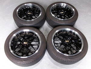 ★鍛造 FORGED★BBS RG-R 19インチ 8.5J 9.5J INSET38 5H 114.3 BKD バリ山 '22年製 BS REGNO GRV2 245/45R19 アルファード ヴェルファイア