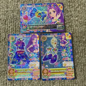 アイカツ　サマーデイムーンコーデ　3枚セット　美月　WM 2014 4弾