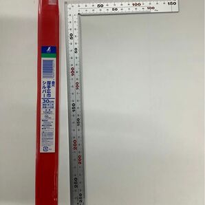 シンワ測定 曲尺　シルバー　厚手広巾　30cm 10421