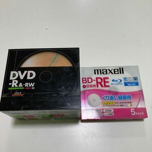 *13306 maxell BD-R video recording for 5PACK unopened /Victor JVC DVD-R &RW 10PACK unopened 