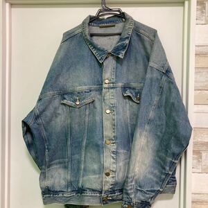 *13318 FEAR OF GOD ESSENTIALS Esse n car ruz Tracker jacket indigo blue denim jacket Denim jacket XXL