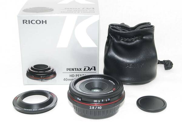 ★新品級★ペンタックス HD PENTAX-DA 40mm F2.8 Limited ブラック 元箱付き♪