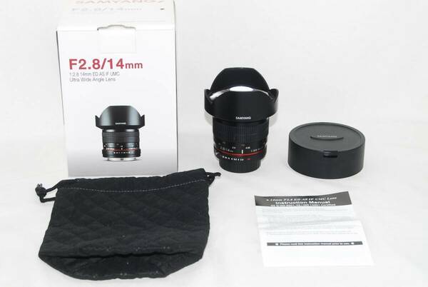 ★極美品★SAMYANG サムヤン 14mm F2.8 ED AS IF UMC PENTAX ペンタックス 元箱付き♪