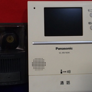 Panasonic パナソニック ドアホン インターホン 親機 VL-MV190K（金具なし） 玄関子機 VL-V564-K 親機通電OKの画像3