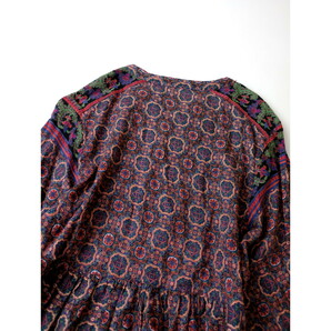 マーケット コーエン「着るだけで周りの視線を奪う存在感。」インド製 コットン 綿 100％ エスニック柄 ロング ワンピース (10Y+9351)の画像4