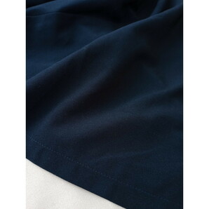 Leilian レリアン「いつまでもキレイって言われたい」スリットフレアスリーブ プルオーバー ブラウス 日本製 ネイビー 紺 (46Y+0585)の画像3