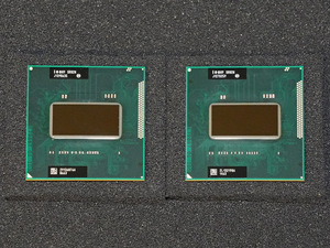 Intel Core i7 2670QM SR02N (FCPGA988 2.2GHz 6M HD3000 45W SandyBridge) 2個セット