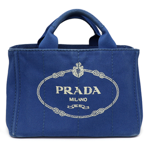 プラダ カナパ ミニ トートバッグ B2439G ブルー ハンドバッグ PRADA