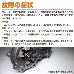 ウォーターポンプ BMW E46 E90 E91 クーラントポンプ エンジン冷却水ポンプ 11517511220 11517511221の画像4