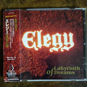 【国内盤CD帯付き】エレジー　迷宮の夢　Elegy　Labyrinth of Dreams　1993年国内初版　管理番号J