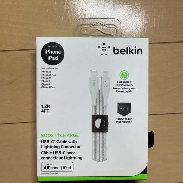 Belkin USB-C to ライトニングケーブル iPhone 13 mini/Pro/Pro Max/12/SE/11