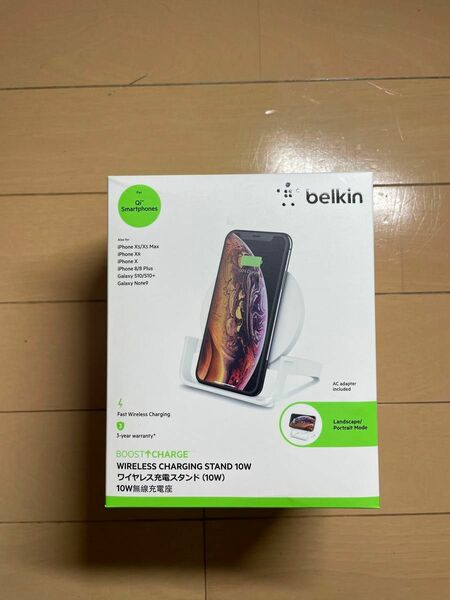 Belkin ワイヤレス充電器 Qi認証 iPhone 13 Pro/13/12/SE/11/XR対応 5W 7.5W 10