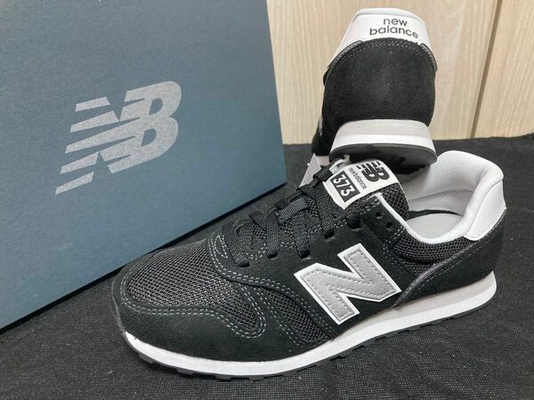 新品24cm ニューバランス newbalanceレディーススニーカーML373KB2ブラック黒WL373好きにも