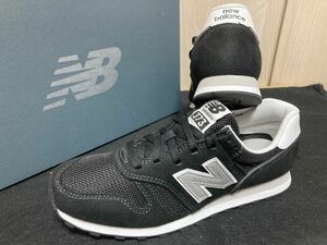 新品24.5cm ニューバランス newbalanceレディーススニーカーML373KB2ブラック黒WL373好きにも